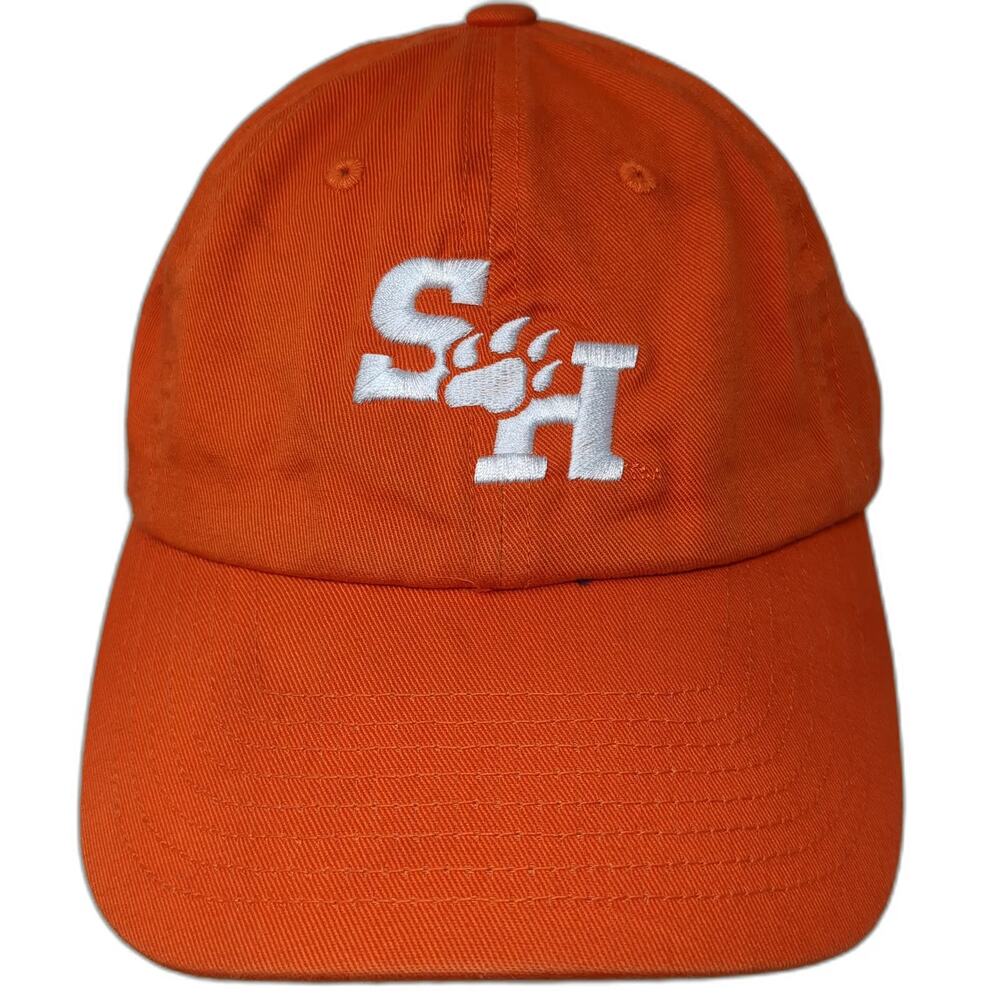 Captivating Orange OSFM Baseball Cap Cotton Slideback Hat Sam Houston State SH